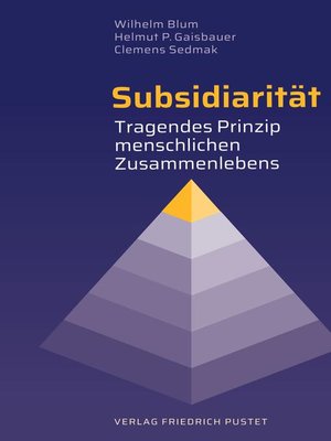 cover image of Subsidiarität
